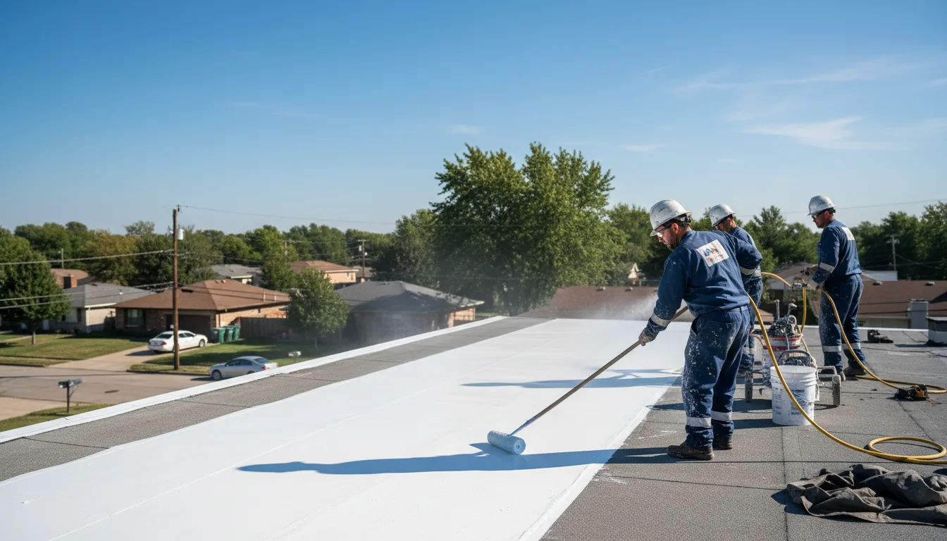 Commercial roof coating in Harmonsburg, PA near me